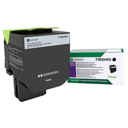 Lexmark CS417-71B5HK0 Siyah Y�ksek Kapasiteli Orijinal Toner 6000 Sayfa