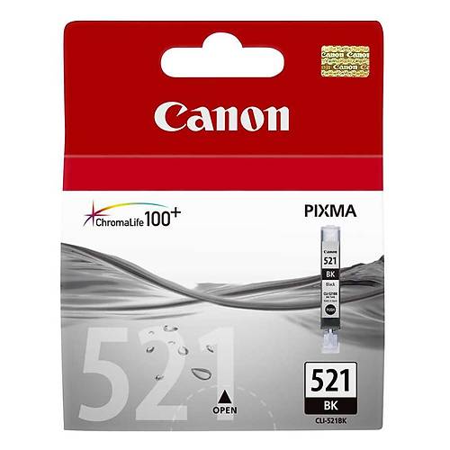 CANON CLI-521 BK Siyah Orijinal Kartu� 2933B004