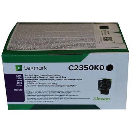 Lexmark C2350K0 Siyah Orijinal Toner - 1400 Sayfa