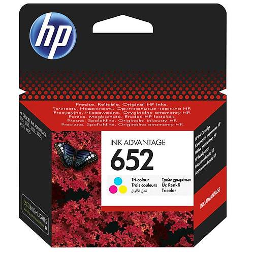 Hp 652 Renkli F6V25AE Renkli Orijinal Kartu� 200 Sayfa