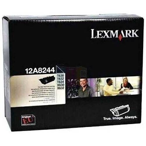 Lexmark 12A8244 Siyah Y�ksek Kapasiteli Orijinal Toner 21000 Sayfa