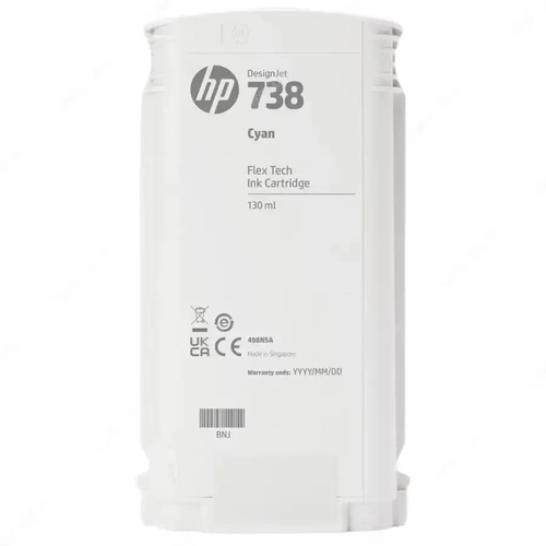 HP 738 498N5A Mavi Orijinal Kartu� 130ml