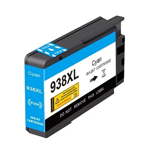HP 938/ 938e Uyumlu Y�ksek Kapasiteli Muadil Mavi Kartu�