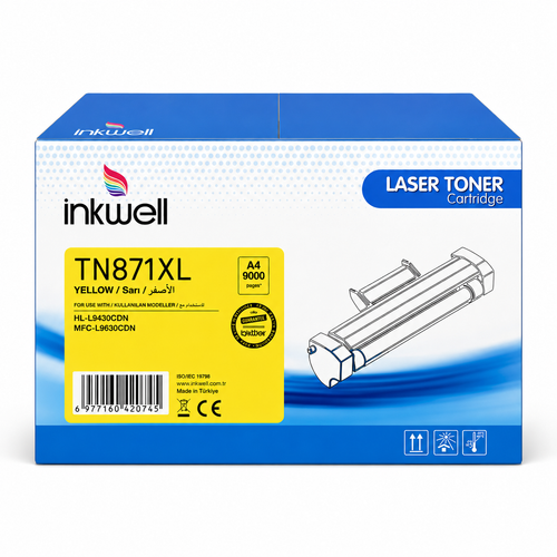 Brother TN-871XL Sar� Muadil Toner Y�ksek Kapasite 9.000 Sayfa