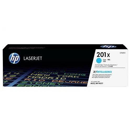 HP 201X (CF401X) Mavi Orijinal Toner Y�ksek Kapasiteli  2300 Sayfa
