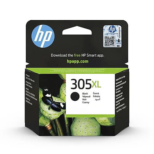 HP 305XL 3YM62AE Siyah Y�ksek Kapasiteli Orijinal Kartu�