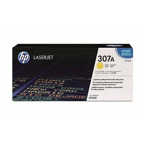 HP 307A (CE742A) Sar��Orijinal Toner 6000 Sayfa