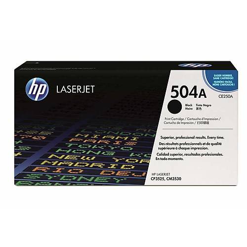 HP 504A Siyah Orijinal Toner CE250A  - 5.000 Sayfa