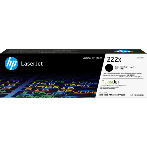 HP 222X W2220X Siyah Y�ksek Kapasite Orijinal Toner 3200 Sayfa