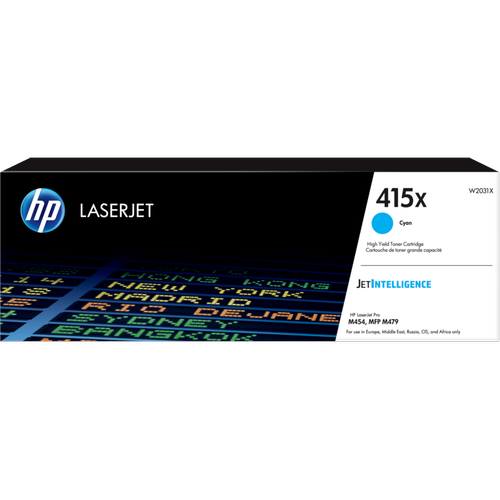 HP 415X (W2031X) Mavi Y�ksek Kapasiteli Orijinal Toner 6000 Sayfa