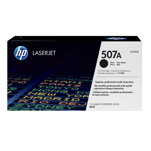 HP 507A (CE400A) Siyah�Orijinal Toner 5500 Sayfa