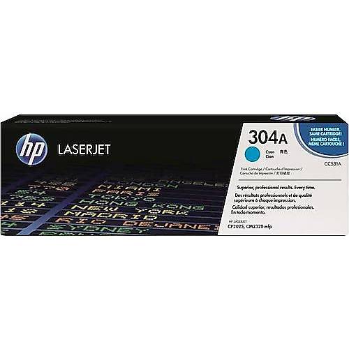 HP 304A (CC531A) �Mavi�Orijinal Toner 2800 Sayfa