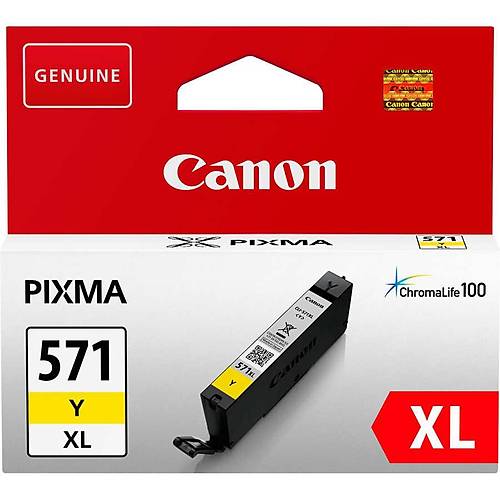 CANON CLI-571XL Y Sar� Y�ksek Kapasiteli Orijinal Kartu� 0334C001