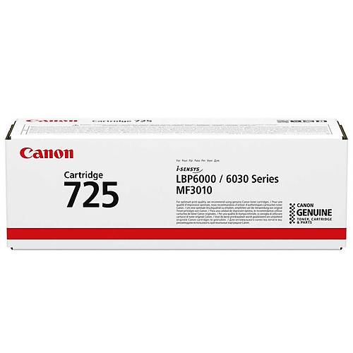 Canon CRG-725 Siyah Orijinal Toner 3484B002 1.600 Sayfa