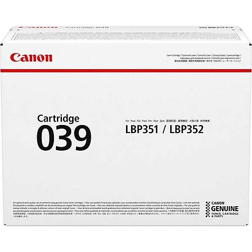 Canon CRG-039 Orijinal Toner 0287C001 11.000 Sayfa