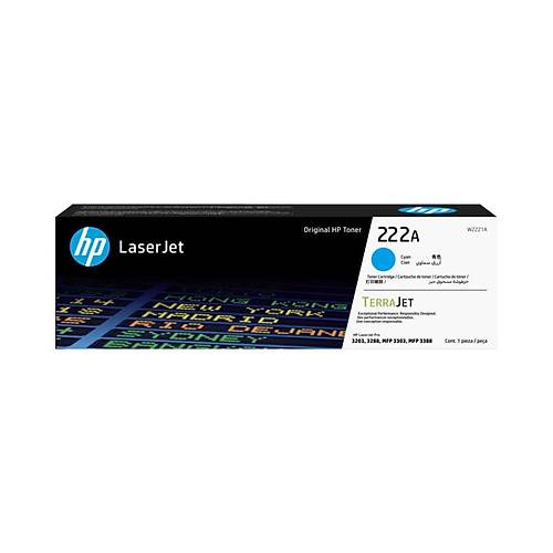HP 222A W2221A Mavi Orijinal Toner 1.200 Sayfa