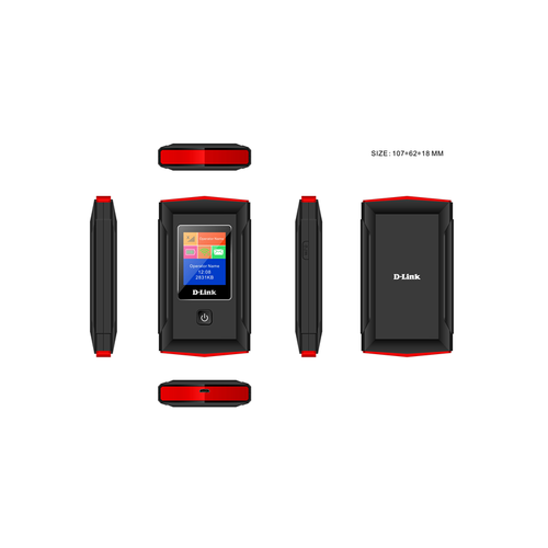 D-LINK DWR-932M LTE 3000MAH Renkli LCD Ekranl� Mobil 4G Router