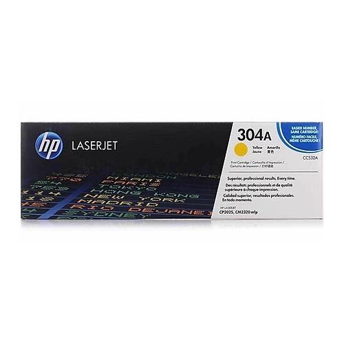 HP 304A (CC532A) Sar��Orijinal Toner 2800 Sayfa