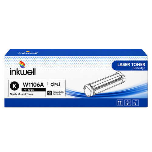 HP 106A Siyah �ipli Muadil Toner W1106A - 1.000 Sayfa