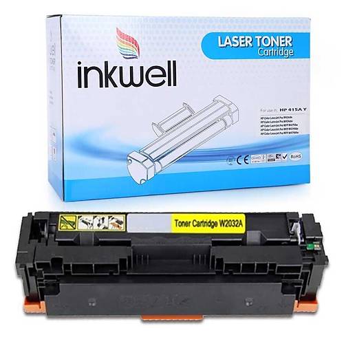 HP 415X Y�ksek Kapasiteli Sar� Muadil Toner �ipli - 6.000 Sayfa