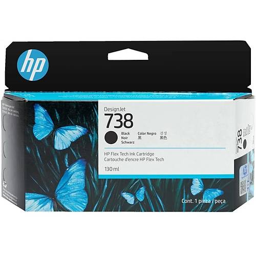 HP 738 498N4A Siyah Orijinal Kartu� 130ml