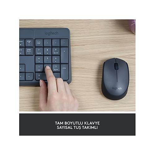 Logitech 920-007925 MK235 Kablosuz Klavye Mouse Set