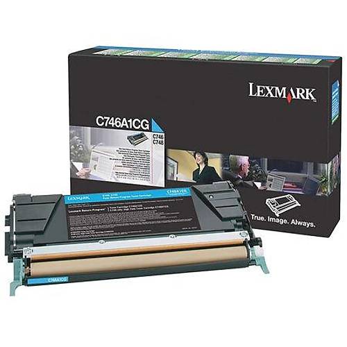 Lexmark C746 Mavi Orijinal Toner  7000 Sayfa