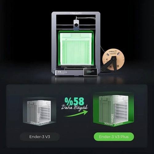 Creality Ender 3 V3 PLUS COREXZ - Ender 3 V3 PLUS 3D Yaz�c� -3D Printer