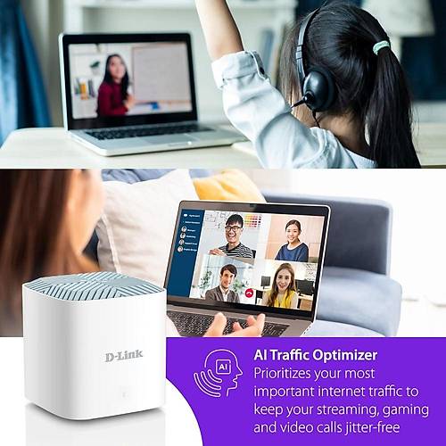 D-Link M18 EAGLE PRO AI AX1800 Wi-Fi 6 Dual Band Smart Mesh Router