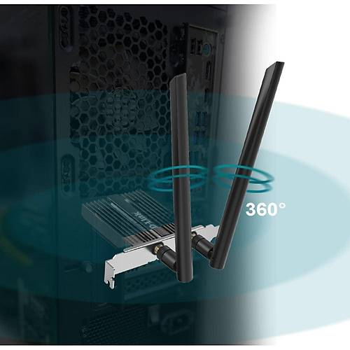 D-Link DWA-X586E Kablosuz AX5400 Tri-Band PCI Express Bluetooth Adapt�r
