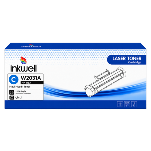 HP 415A Mavi Muadil Toner W2031A �ipli - 2.400 Sayfa