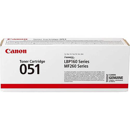 Canon CRG-051 Orijinal Siyah Toner 2168C002 1.700 Sayfa