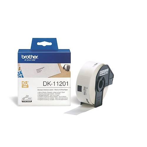 Brother P-Touch DK-11201 DK Etiket Standart Adres Etiketi 29MM x 90MM 400 Adet
