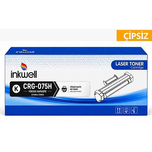 Canon CRG-075H Siyah Muadil Toner Y�ksek Kapasite - 3.500 Sayfa