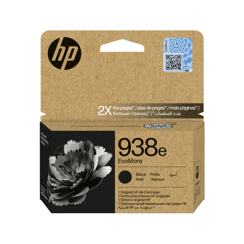 HP 938e Siyah Orijinal Y�ksek Kapasite M�rekkep Kartu� (4S6Y2PE)