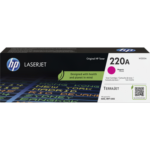 HP 220A K�rm�z� Orijinal Toner (W2203A) 1800 Sayfa