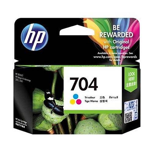 HP 704 CN693A Renkli Orijinal Kartu�