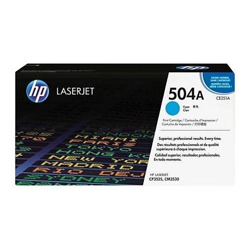HP 504A Mavi Orijinal Toner CE251A  - 7.000 Sayfa