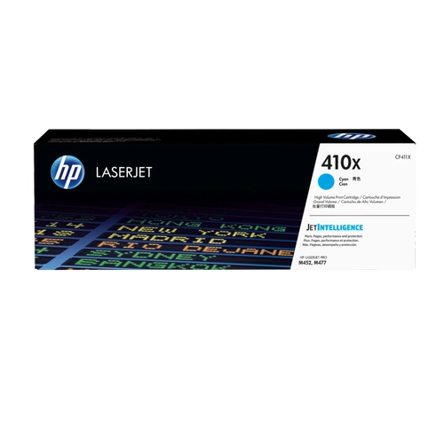 HP 410X (CF411X) Mavi Orijinal Y�ksek Kapasiteli Toner 5000 Sayfa
