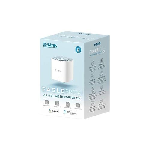 D-Link M18 EAGLE PRO AI AX1800 Wi-Fi 6 Dual Band Smart Mesh Router