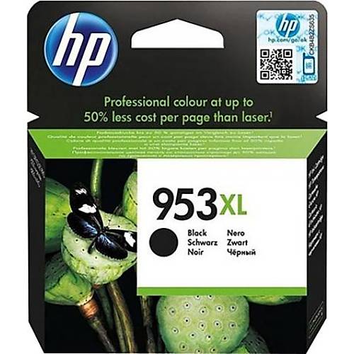 HP 953XL F6U15AE Siyah Y�ksek Kapasiteli Orijinal Kartu� � 2.000 Sayfa