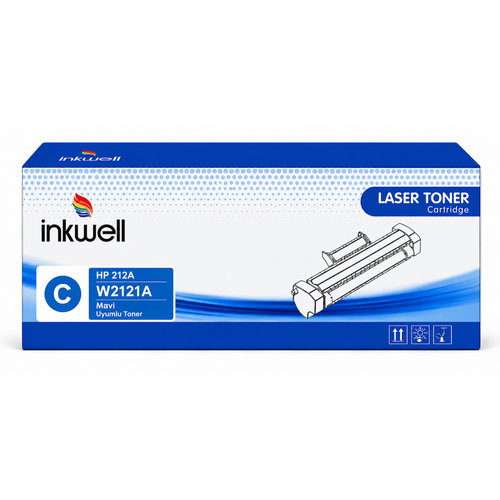 HP W2121A (212A) Mavi Muadil Lazer Toner - 4.500 Sayfa