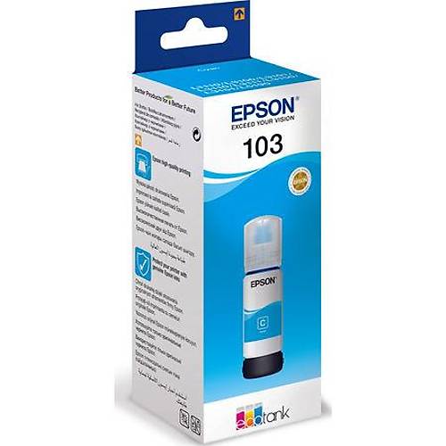 Epson 103 Orijinal Mavi M�rekkep C13T00S24A