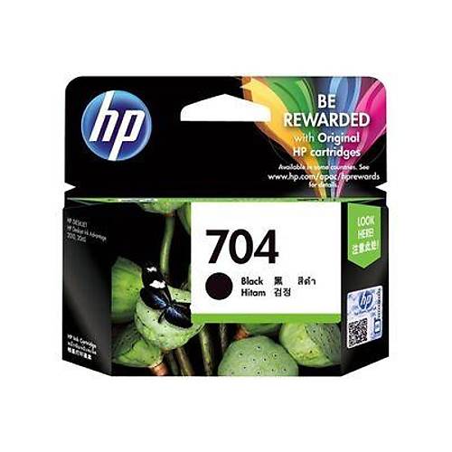 HP 704 Siyah Orijinal Kartu�