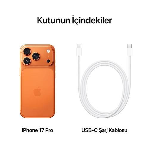 Apple iPhone 17 Pro 256 GB Ak�ll� Telefon Kozmik Turuncu [�N S�PAR��]
