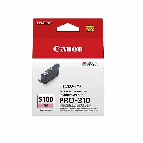 Canon PFI-5100 PM Orijinal Foto K�rm�z� M�rekkep Kartu�u