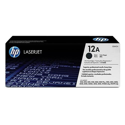 HP 12A Q2612A Siyah Orijinal Toner 2000 Sayfa