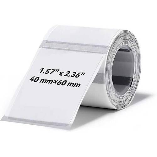 Niimbot T40x60mm 125 adet Beyaz Etiket (B1,B21S,B3S)
