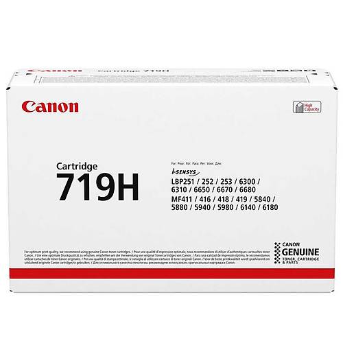 Canon CRG-719H Orijinal Toner Siyah 6400 Sayfa CRG719H