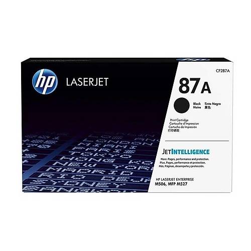HP 87A (CF287A) Siyah Orijinal LaserJet Toner Kartu�u 9000 Sayfa